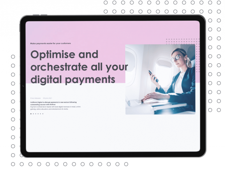 Fintech Cell Point Digital Case Study iPad dots